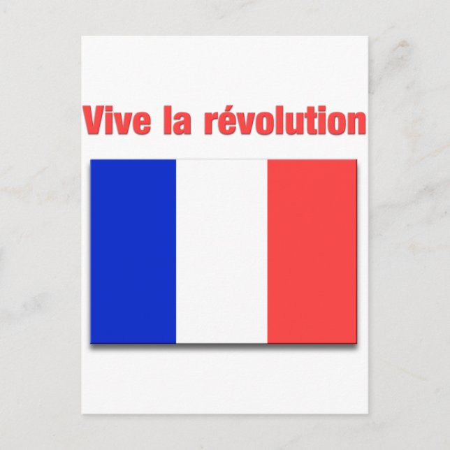 Vive la révolution postkarte (Vorderseite)