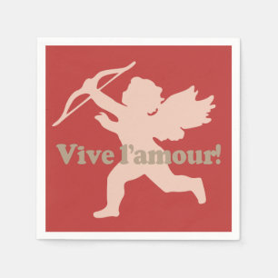 Vive L'amour Cupid Papierservietten