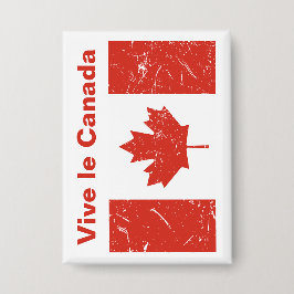 Vive le Canada Button