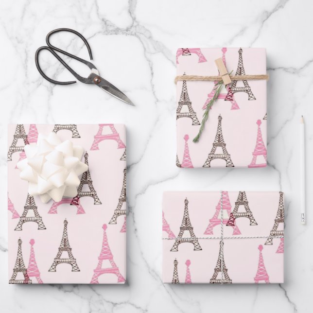 Vive Le France Geschenkpapier Set (Vorderseite)
