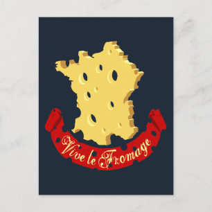 Vive le Fromage Postkarte
