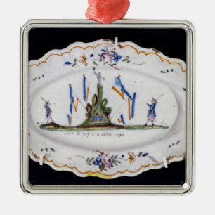 Vive le Roi und La Nation 1790 ' Ornament Aus Metall