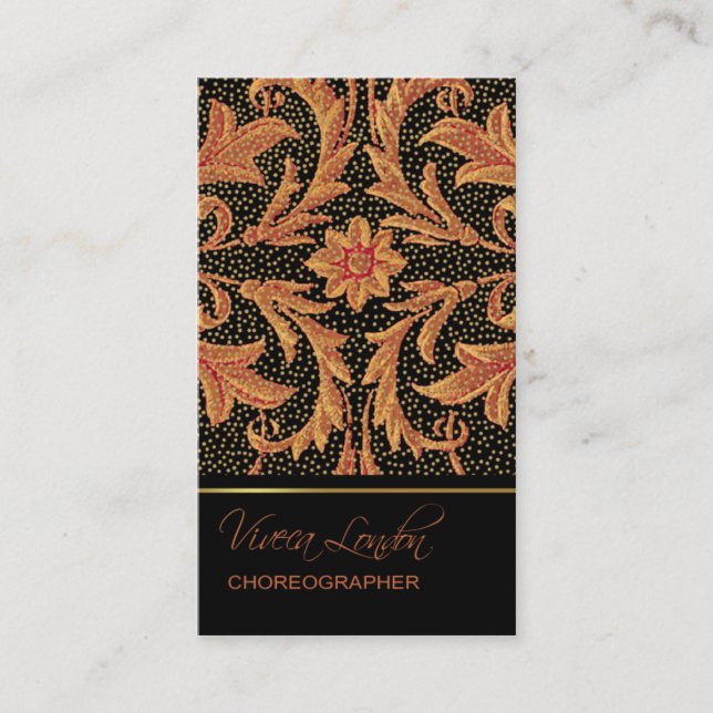 Viveca London Barock-Visitenkarte Visitenkarte (Vorderseite)