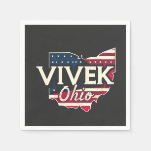 Vivek Ohio 2026 Gouverneur Republikanischer Amerik Serviette