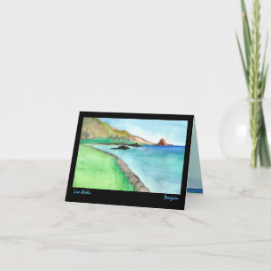 Vivent Aloha la carte de voeux, peinture de Maui