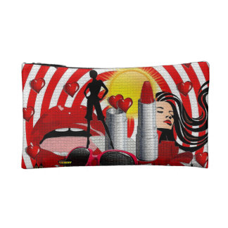 Vivent et s'aiment le petit sac de cosmétiques