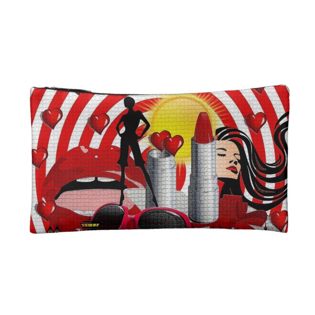 Vivent et s'aiment le petit sac de cosmétiques (Dos)