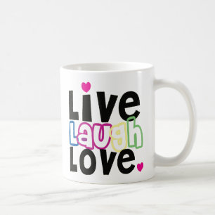 Vivent la tasse de café d'amour de rire