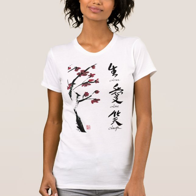 Vivent le T-shirt d'amour de rire (Devant)