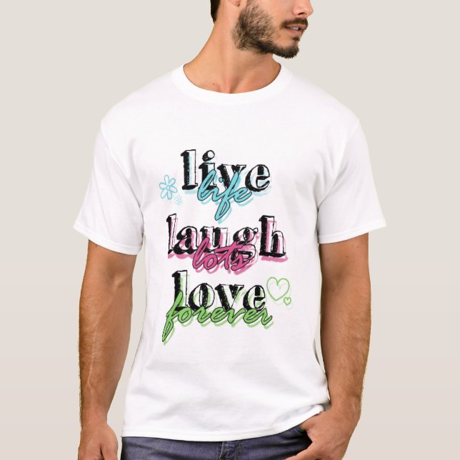 Vivent le T-shirt de prime d'amour de rire (Devant)