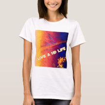 Vivent un T-shirt de dames de la vie de HD