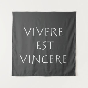 Vivere est vincere wandteppich