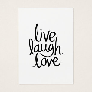 Vivez, Riez, Aimez – Typographie Inspirante Classi