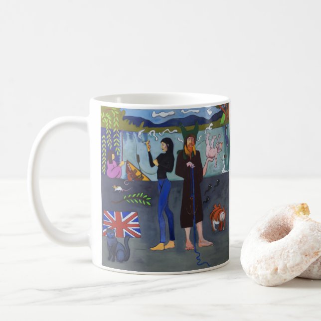 Vivian et tasse de chemin de halage de Ki - art (Avec donut)