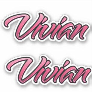 Vivian faded pink Autocollants