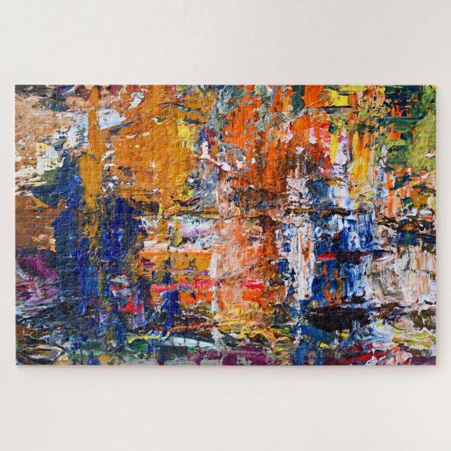 Vivid Abstraction - Öl Paint Chaos am Pa des Künst (Horizontal)