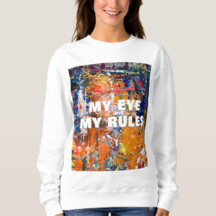 Vivid Abstraction - Öl Paint Chaos am Pa des Künst Sweatshirt