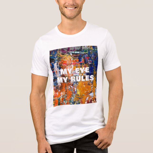 Vivid Abstraction - Öl Paint Chaos am Pa des Künst Tri-Blend Shirt (Vorderseite)
