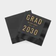 Vivid Année Moderne Graduation Party Foil serviett