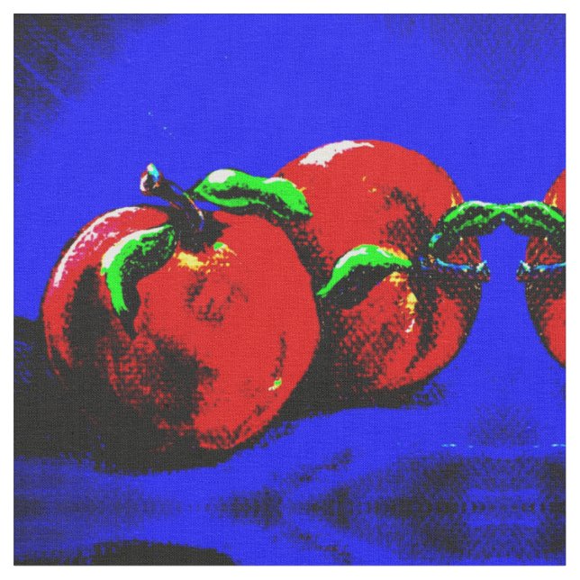 Vivid Äpfel Stoff (Nahaufnahme)
