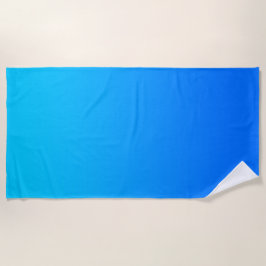 Vivid Aqua Sky Blue Ombre Strandtuch
