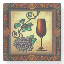 Vivid Art Wine Untersetzer 02