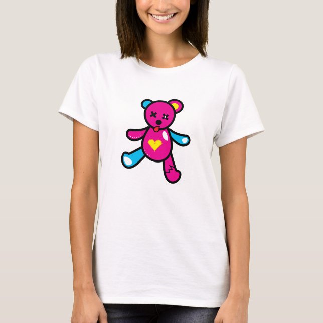 Vivid Bear Pink T-Shirt (Vorderseite)