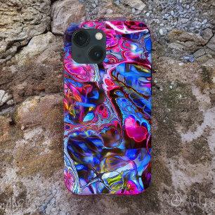 Vivid Blue and Hot Pink Case-Mate Telefoncase iPhone Hülle