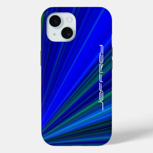 Vivid Blue Green Sternexplosion personalisieren Na Case-Mate iPhone Hülle