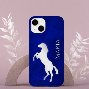 Vivid Blue Silver Horse Case-Mate iPhone 14 Hülle
