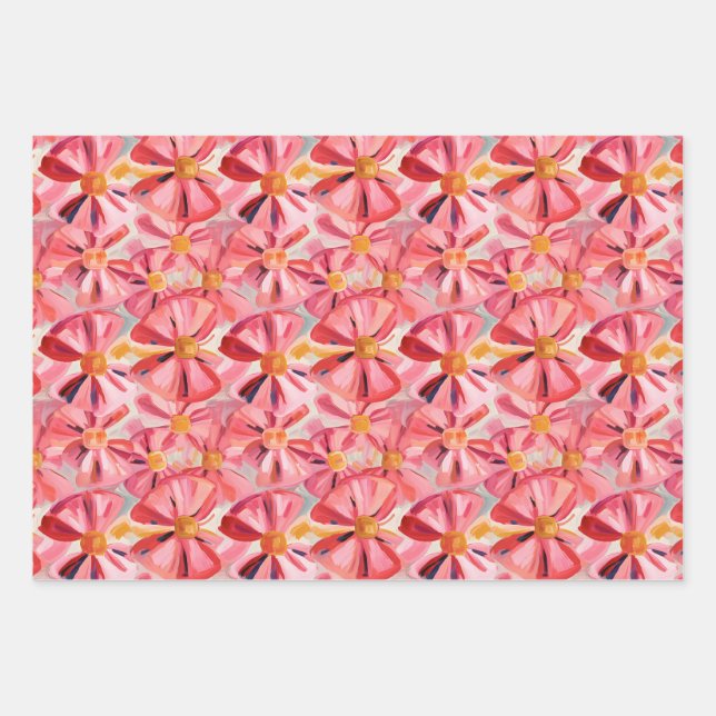 Vivid Bow Impressionen Geschenkpapier Set (Vorderseite)