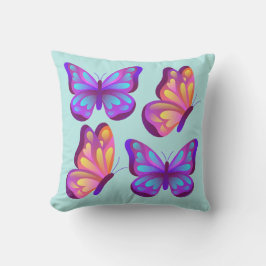 Vivid Butterfly Pop Pillow Kissen