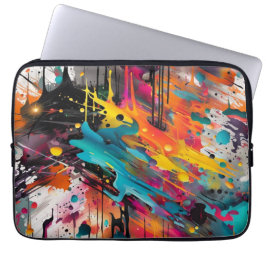 Vivid Chaos Splash Graffiti Laptopschutzhülle