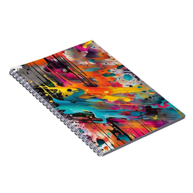 Vivid Chaos Splash Graffiti Notizblock (Rechte Seite)