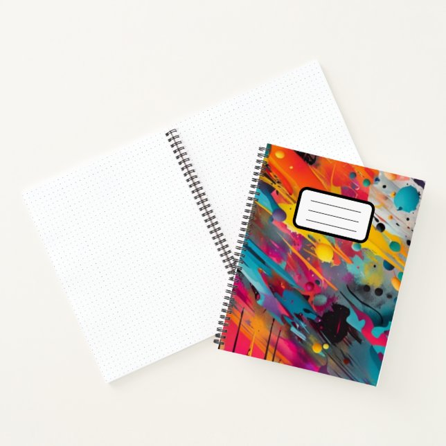 Vivid Chaos Splash Graffiti Notizbuch (Innenseite)