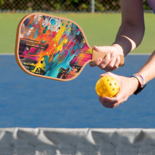 Vivid Chaos Splash Graffiti Pickleball Schläger
