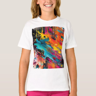 Vivid Chaos Splash Graffiti T-Shirt