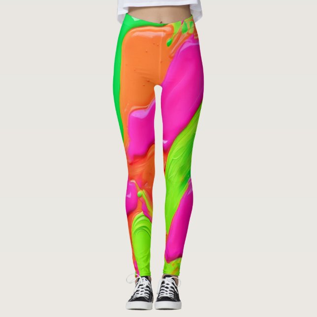 Vivid Color Fusion Leggings (Vorderseite)