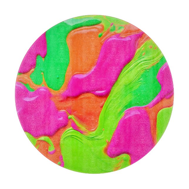 Vivid Color Fusion Schneidebrett (Vorderseite)