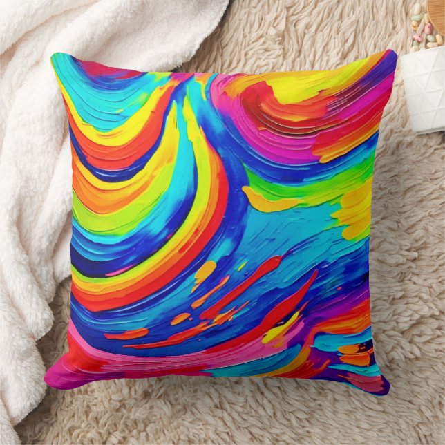 Vivid Color Vortex Kissen (Decke)