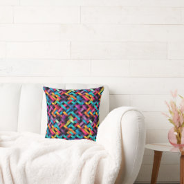 Vivid Colors Basketweave Kissen