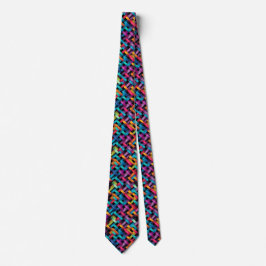 Vivid Colors Basketweave Krawatte