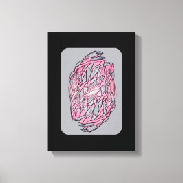 Vivid Contrast: Modern Geometric Abstract Print Leinwanddruck