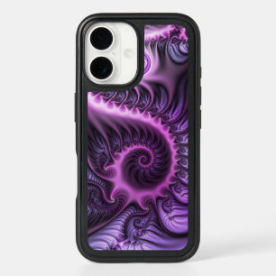 Vivid Cool Abstrait rose violet Fractal Art Spiral