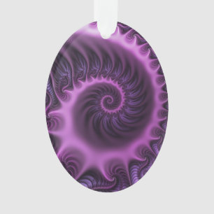 Vivid Cool Abstrait rose violet Fractal Art Spiral