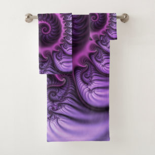 Vivid Cool Abstrait rose violet Fractal Art Spiral