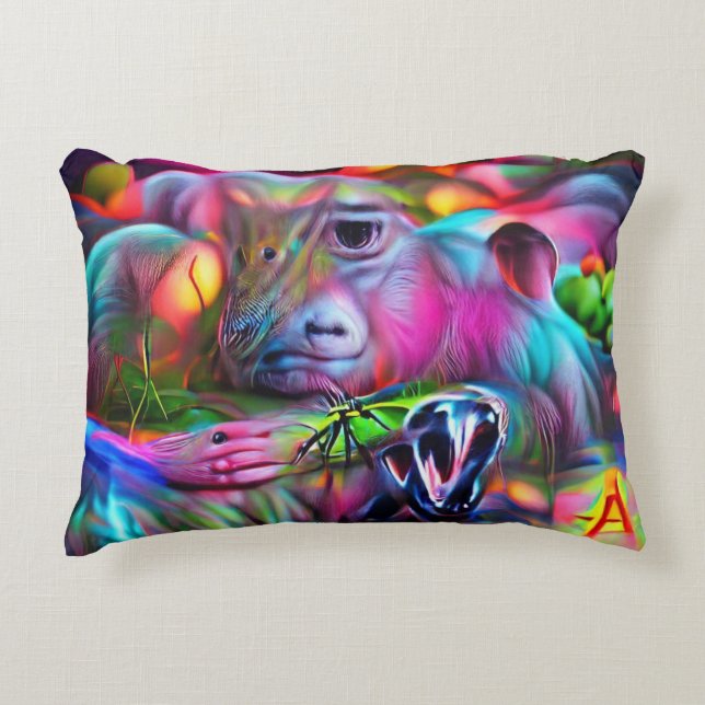 Vivid Dreamscape: Agrizoophobia Dekokissen (Vorderseite)