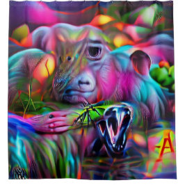 Vivid Dreamscape: Agrizoophobia Duschvorhang