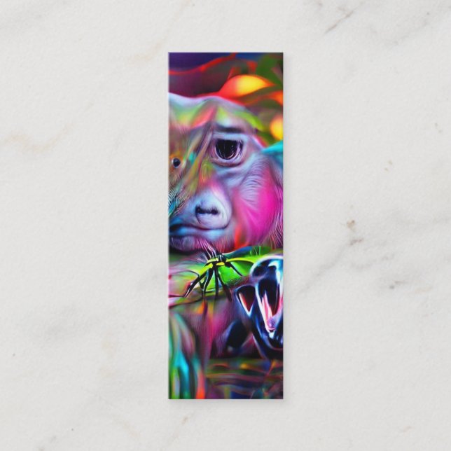 Vivid Dreamscape: Agrizoophobia-Lesezeichen Mini Visitenkarte (Vorderseite)