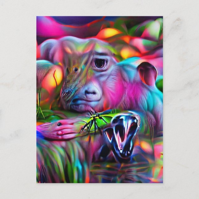 Vivid Dreamscape: Agrizoophobia Postkarte (Vorderseite)